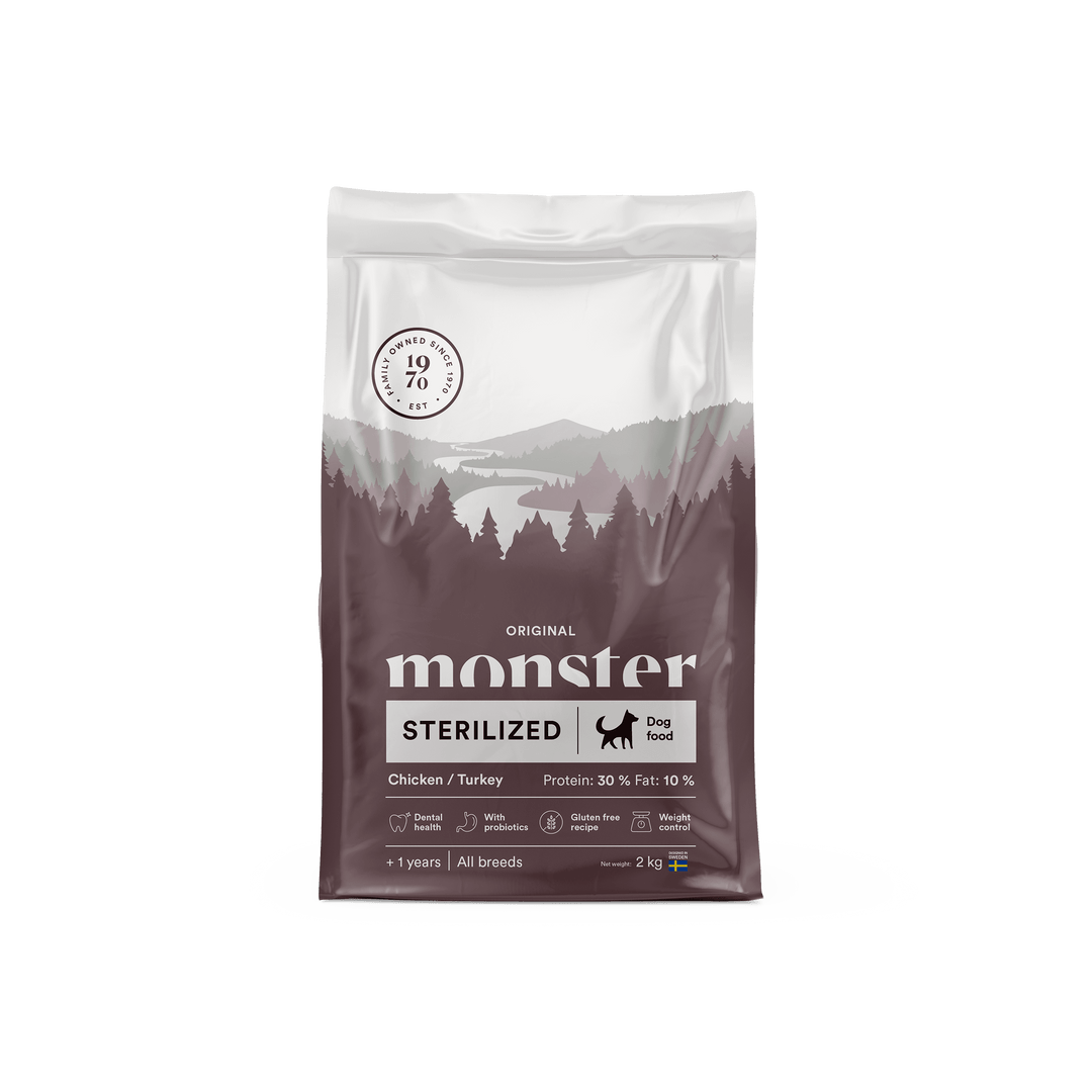 Monster Pet Food Dog Original Sterilized Chicken/Turkey All Breed 12 kg